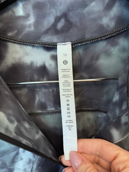 Lululemon Ready to Rulu 1/2 Zip Diamond Eye Tidewater Teal/Grey Pullover | Sz 12 (recommend to size up)