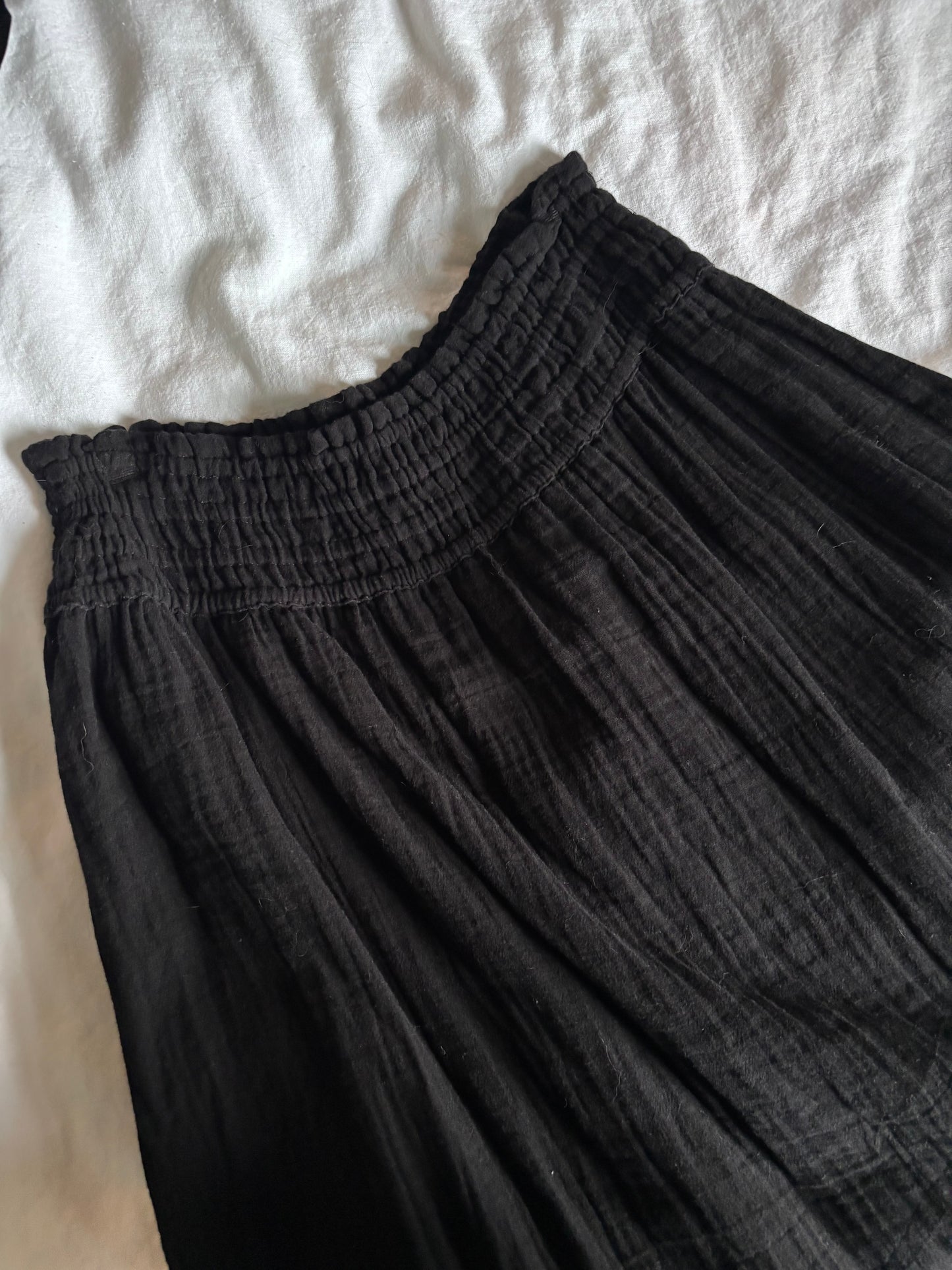 Little Moon Airplush Cotton Black Skirt | Sz Small (stretch waistband)