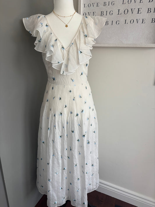 NWT Kate Spade Embroidered Dainty  Bloom Dress | Size 2 (missing belt)