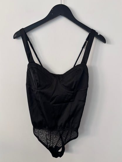 A&F Corset Satin Bodysuit | Sz Medium