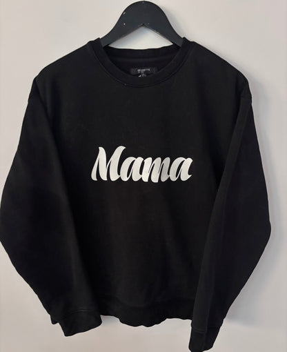 Brunette the Label Mama Black/White Sweatshirt | Sz M/L