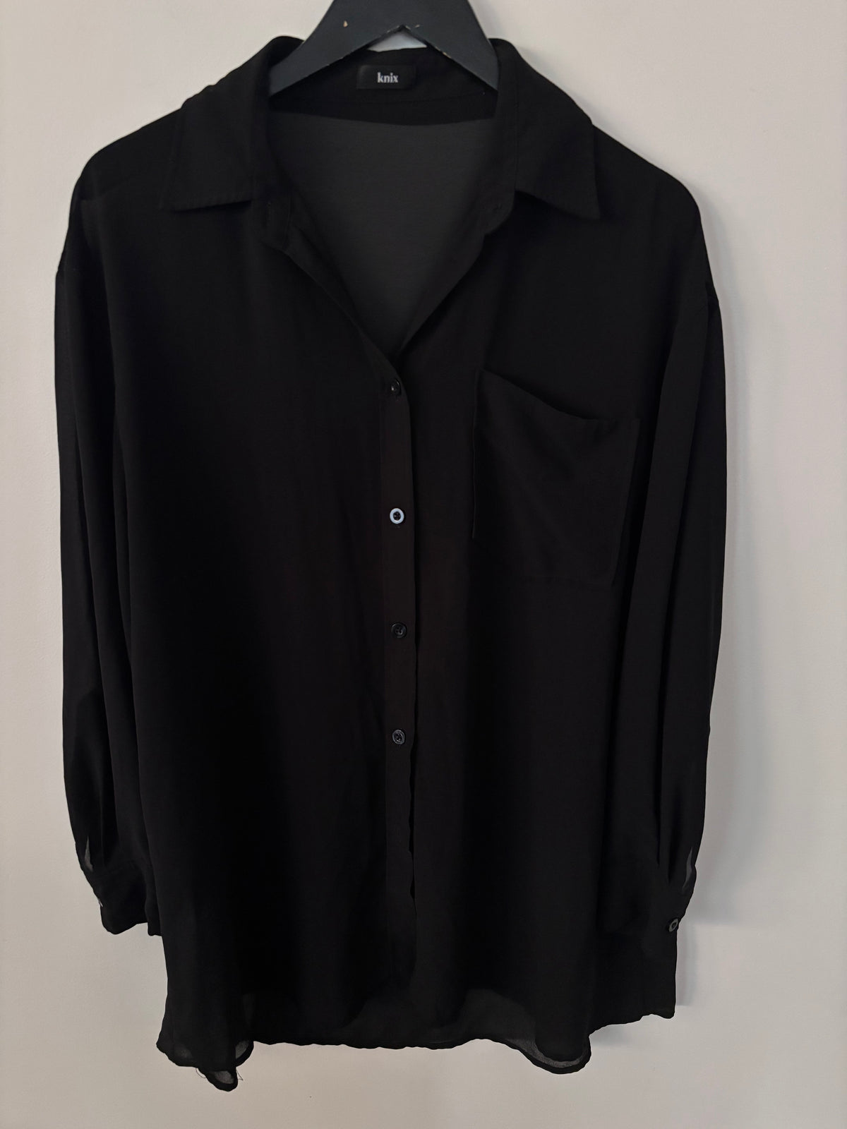 Knix Sheer Button Up Overshirt | Sz Large (coordinating bodysuit available)