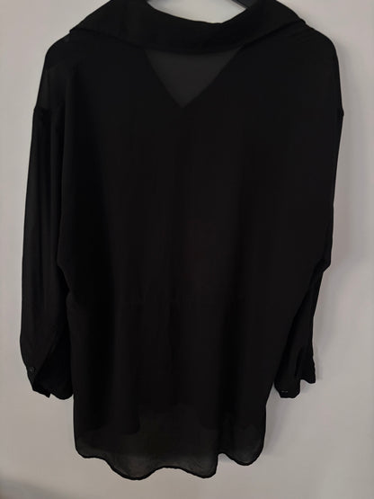 Knix Sheer Button Up Overshirt | Sz Large (coordinating bodysuit available)