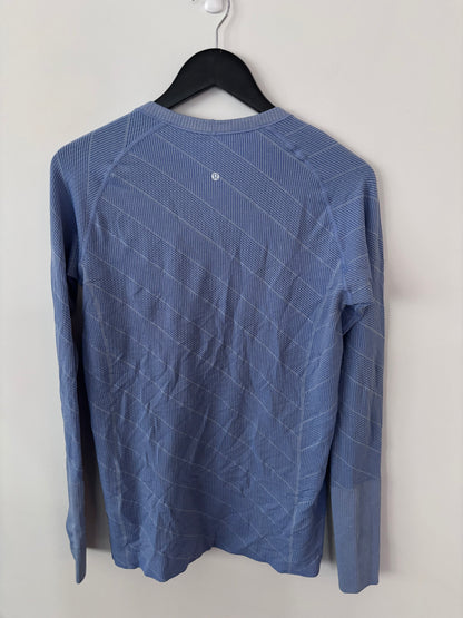 Lululemon Swiftly Tech Long Sleeve Crew Heathered Lullaby | Sz 12 (approx)