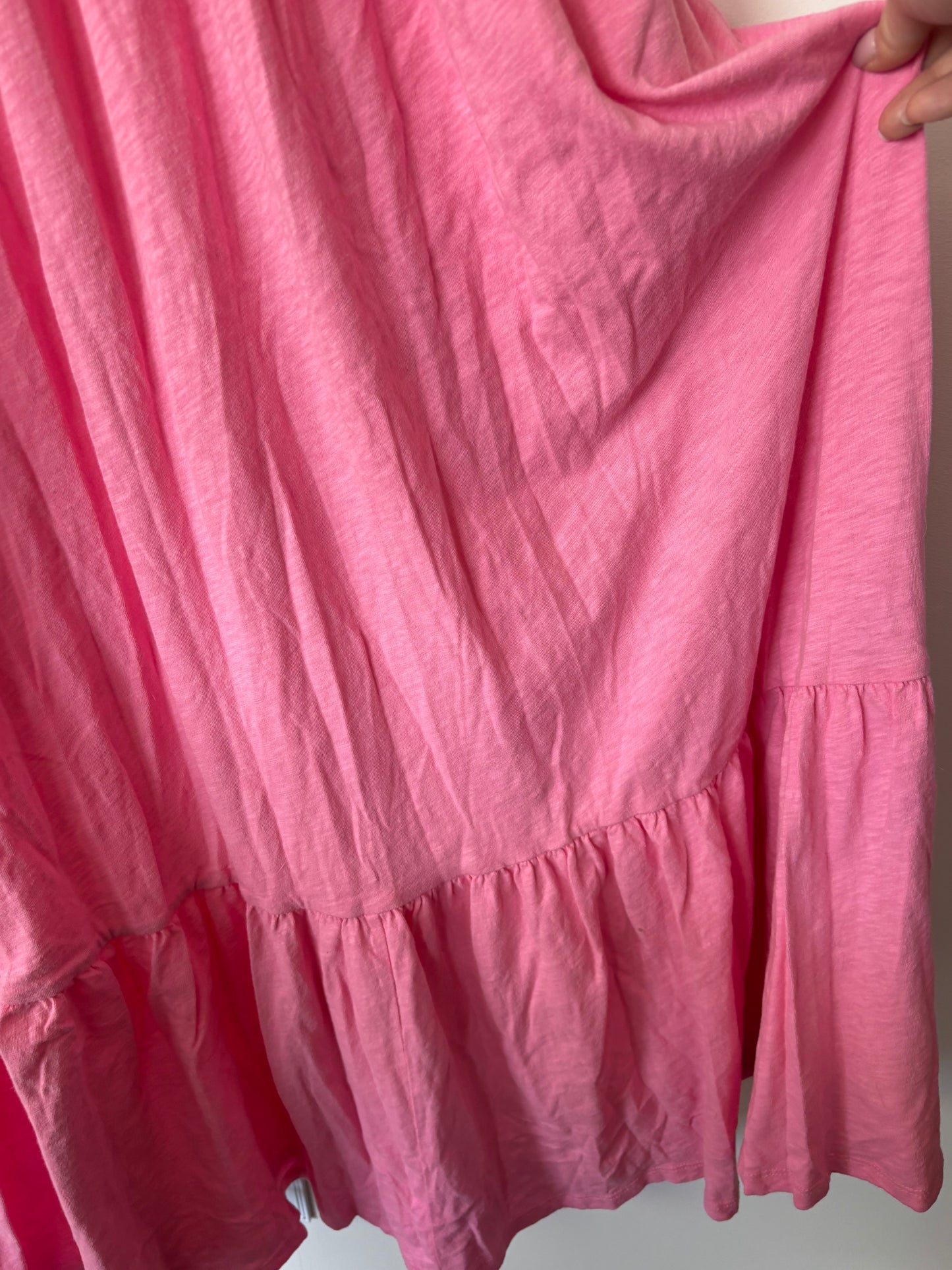 Z Supply Pink Lido Slub Tiered Maxi Dress NWT | Sz XS (fits small/medium)
