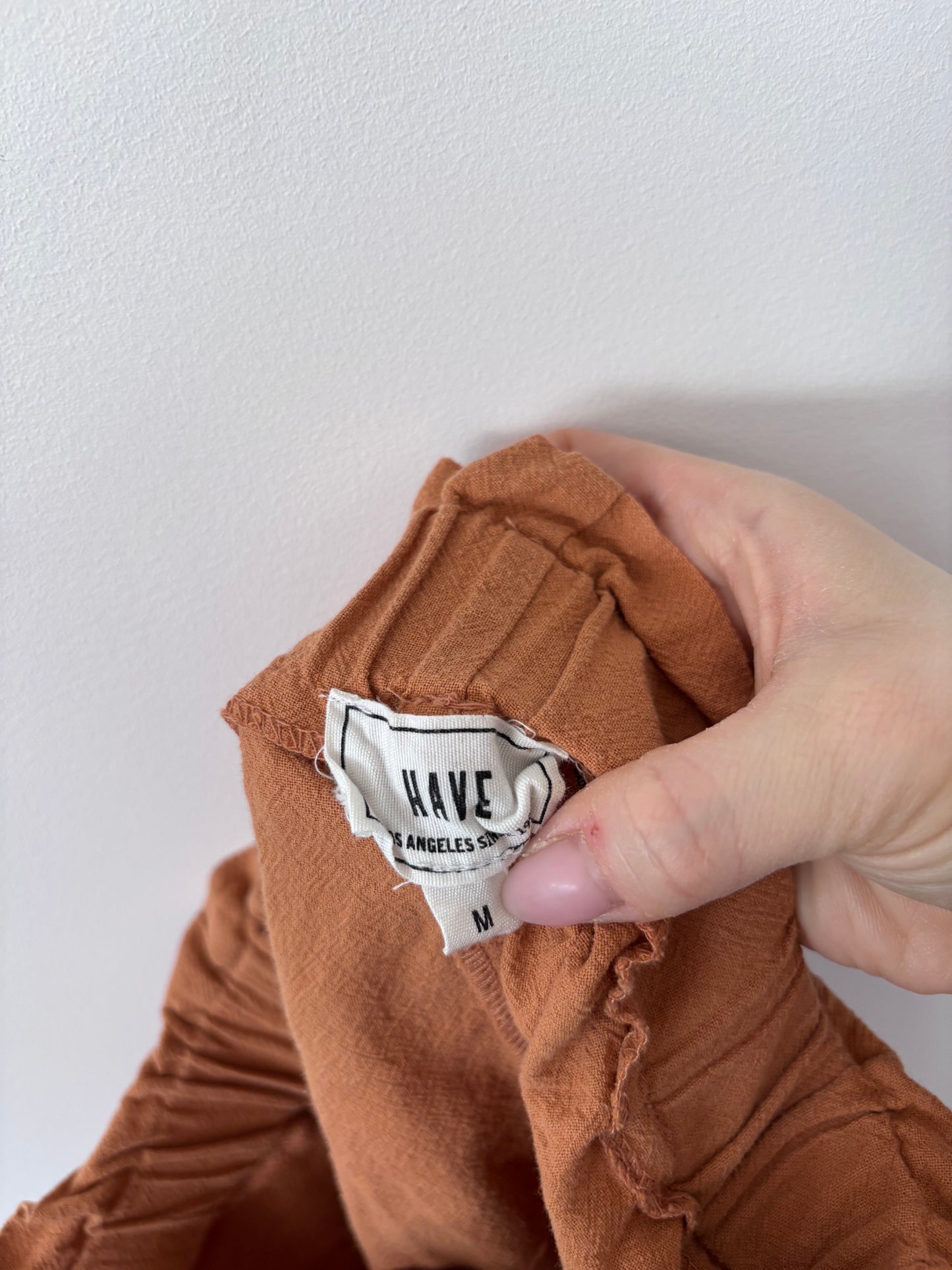 HAVE Tie Waist Cotton Shorts | Medium (fit small)