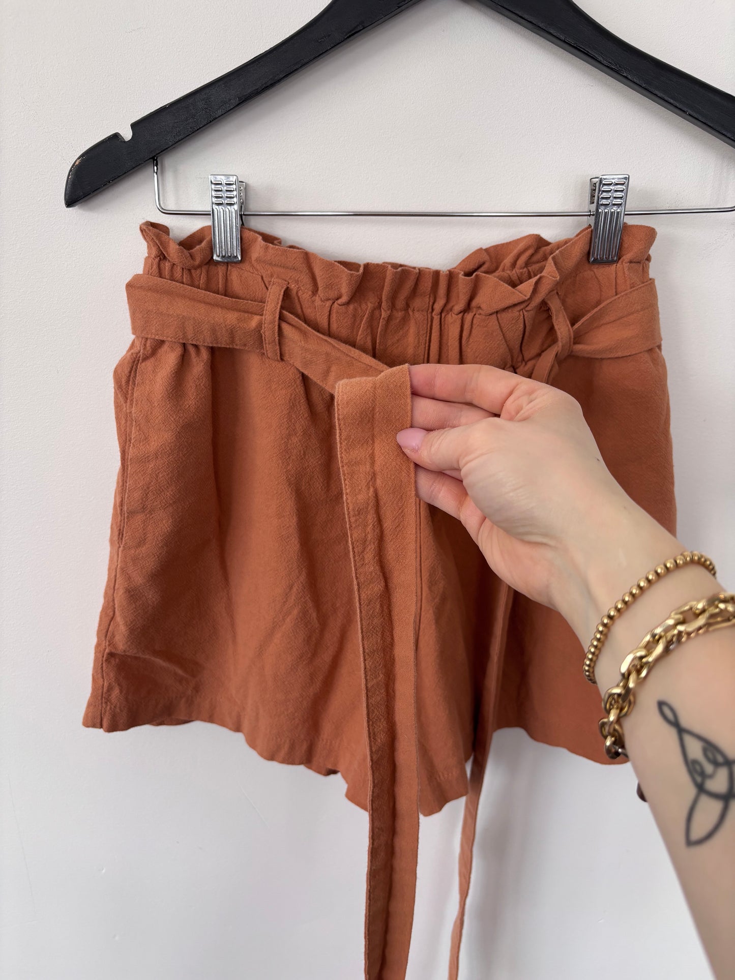 HAVE Tie Waist Cotton Shorts | Medium (fit small)