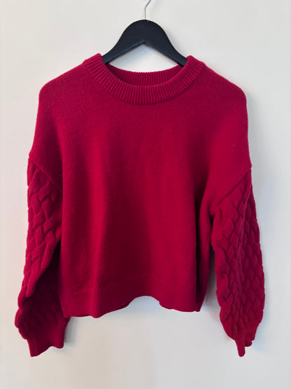 Joe Fresh Red Crewneck Sweater | Sz Large