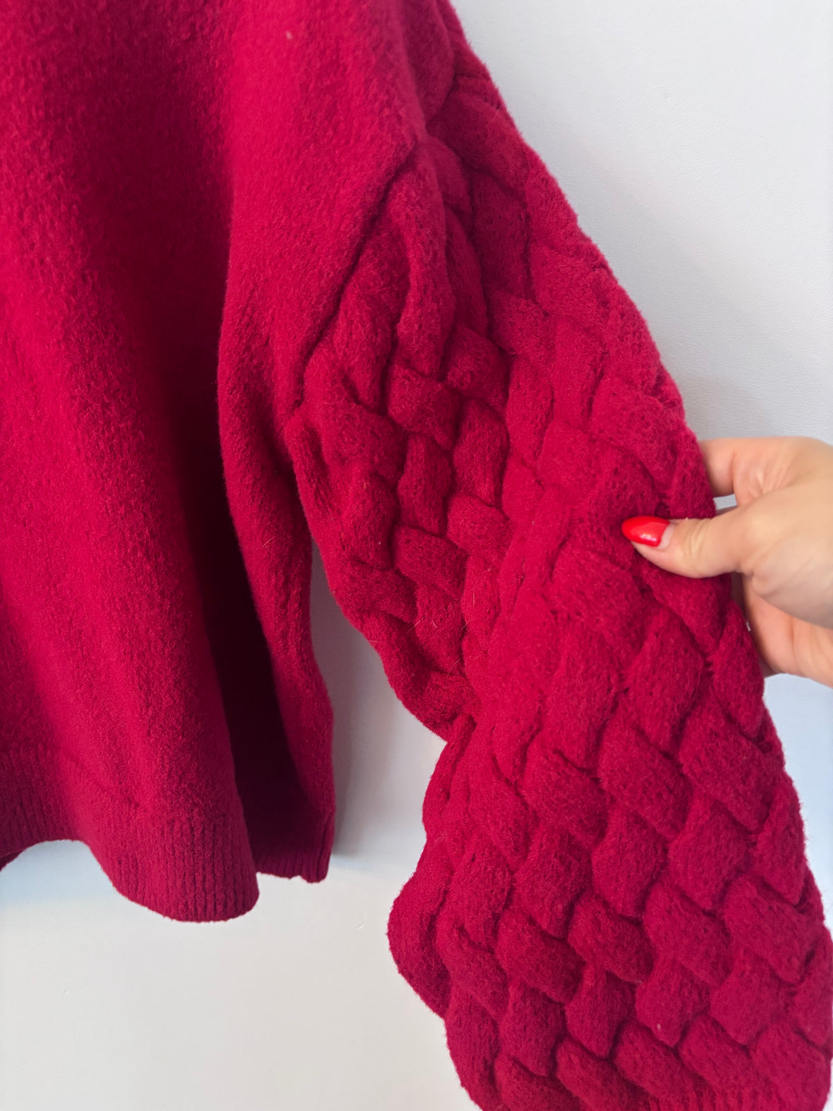 Joe Fresh Red Crewneck Sweater | Sz Large