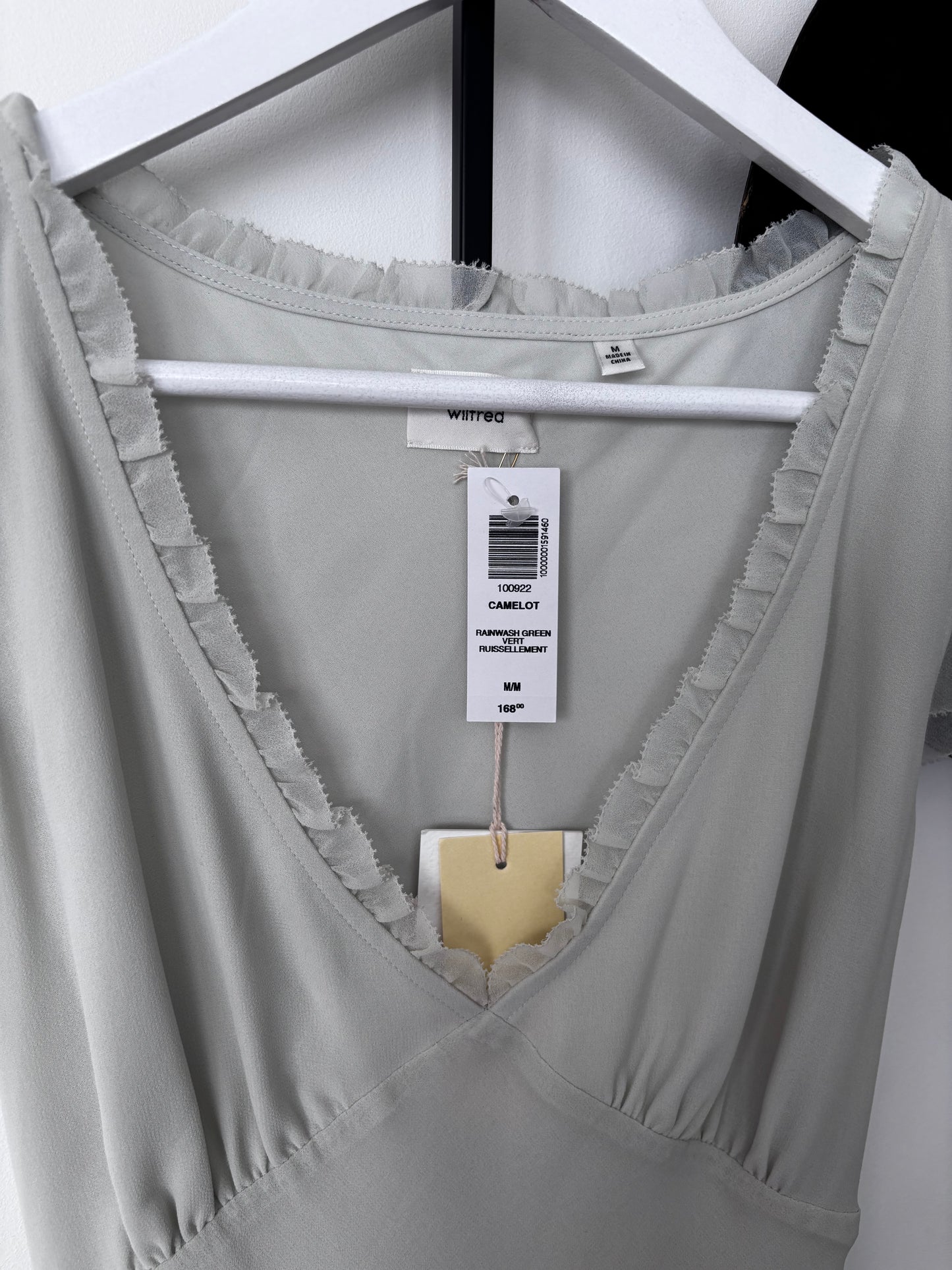 Wilfred Camelot Dress NWT in Rainwash Green | Sz Medium