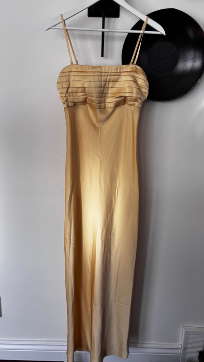 A&F NWT Emerson Strapless Slim Maxi Dress | Sz Small Tall