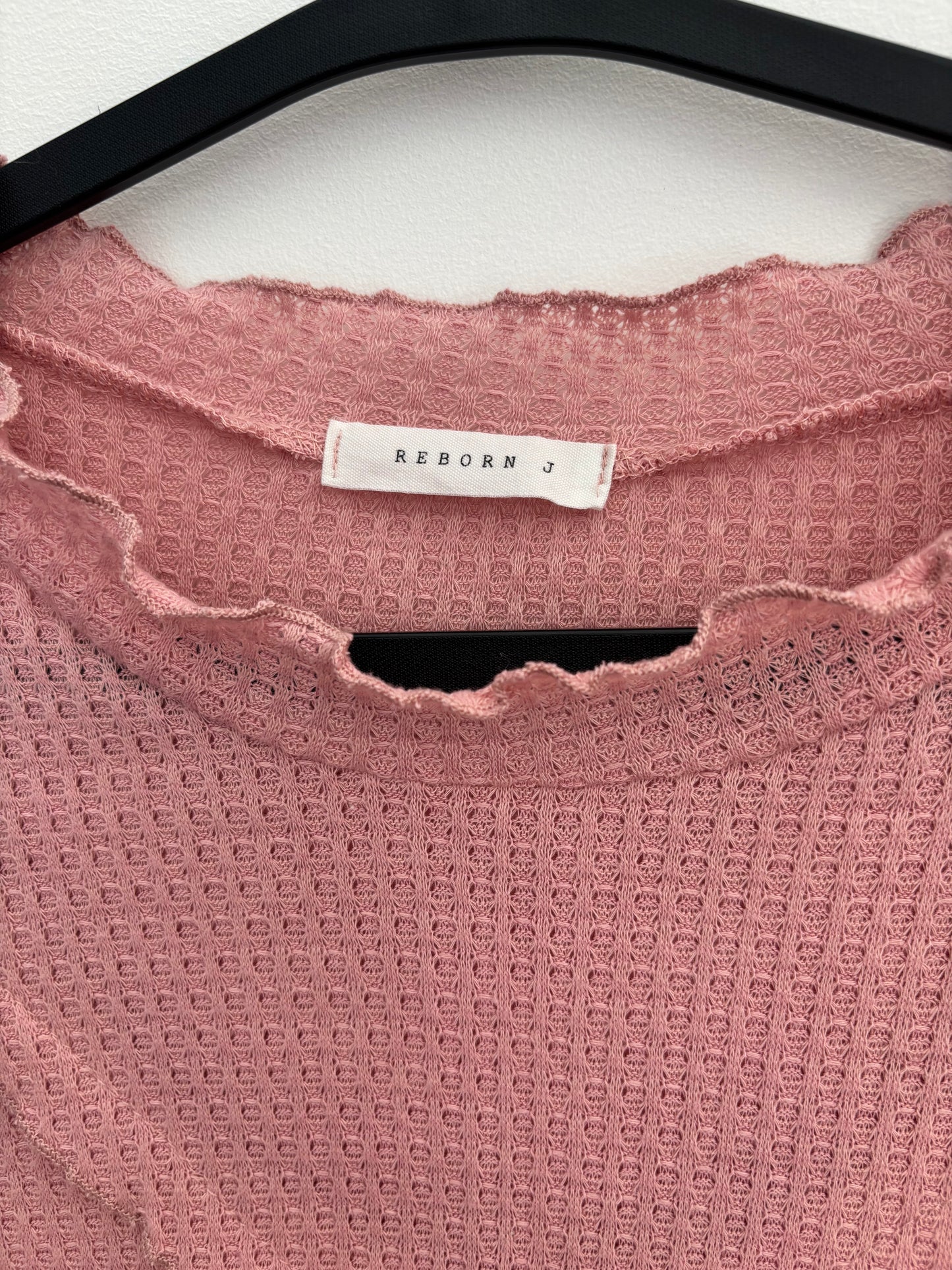 Reborn J Light Pink Lettuce Trim Long Sleeve | XL
