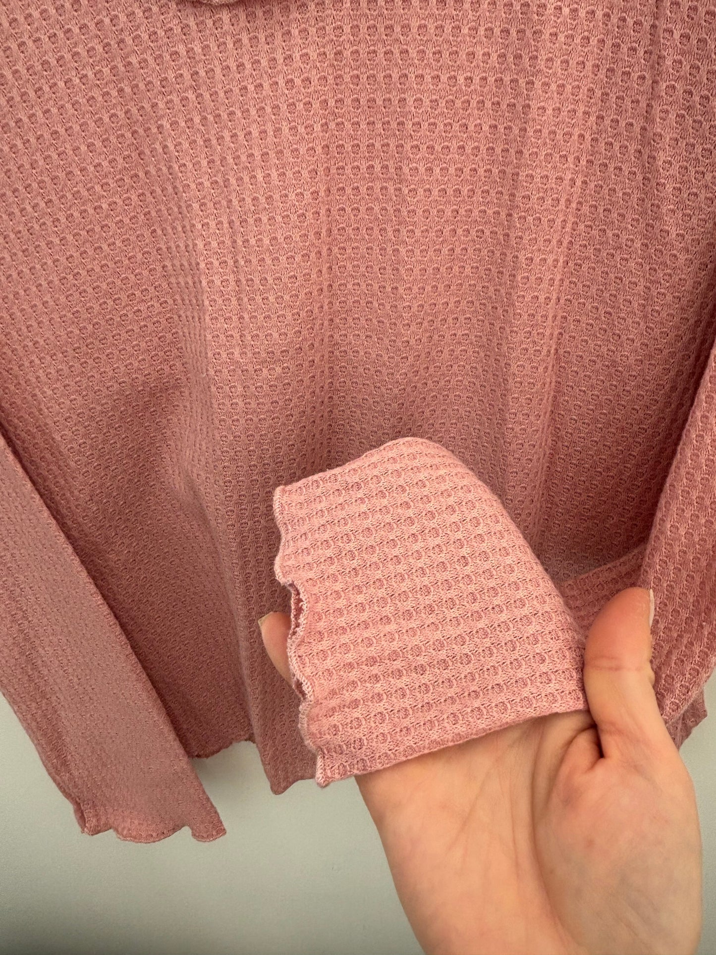 Reborn J Light Pink Lettuce Trim Long Sleeve | XL
