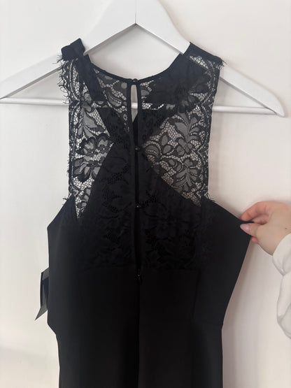 Rw&Co Knotted Halter Lace Back Dress | Sz 6