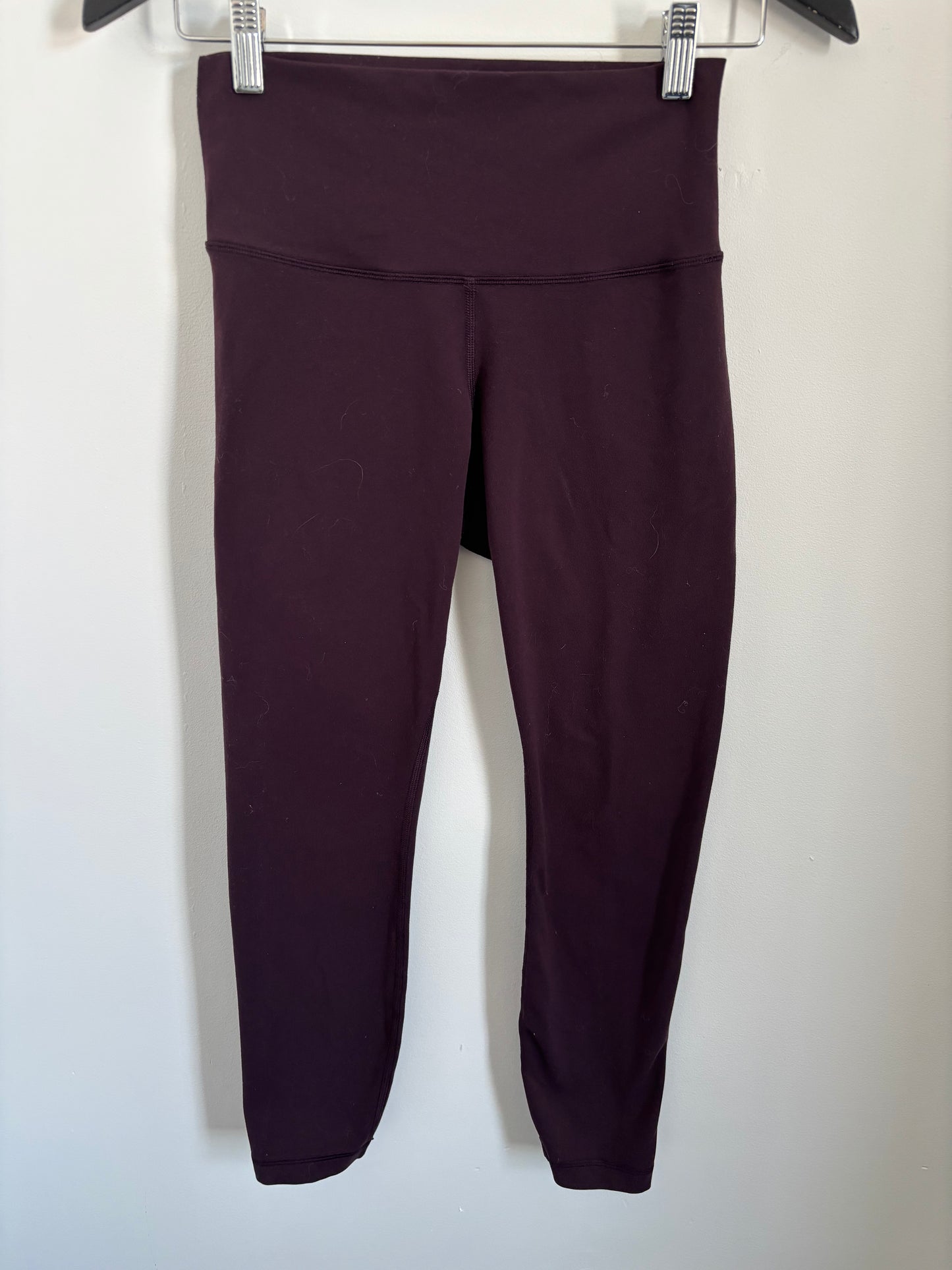 Lululemon Wunder Train High-Rise Crop Grape Thistle | Sz 4 or 6 (J175L9)