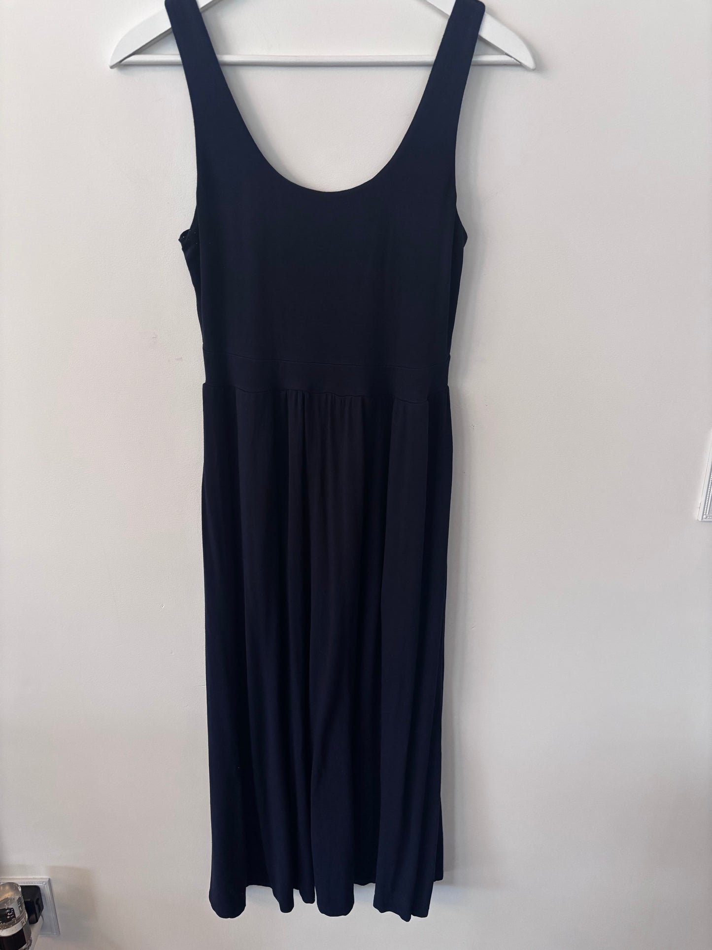Black Tape Navy Midi Tank Dress | Sz Small