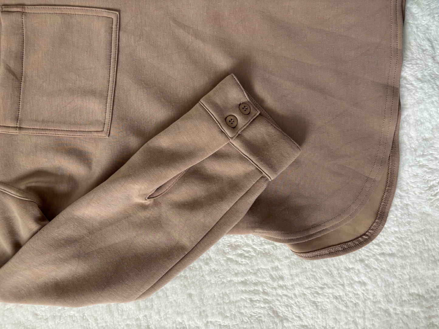 RD Style Light Brown Button Up Shirt  | Medium (fits generous) (O85G1)