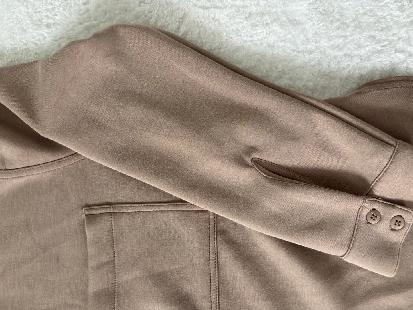 RD Style Light Brown Button Up Shirt  | Medium (fits generous) (O85G1)