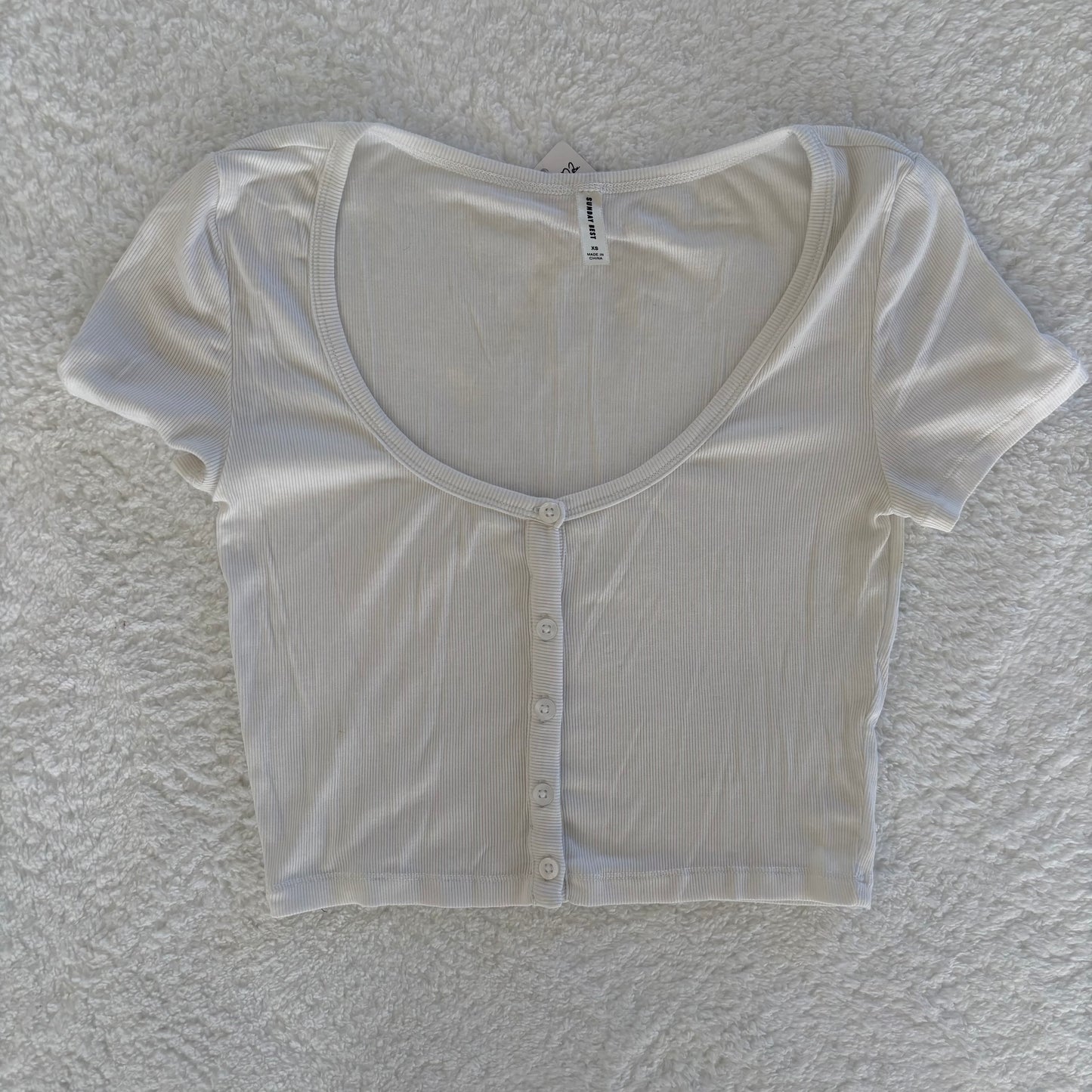 Sunday Best Button Front "Holly" Baby T | XS (OC06D2)