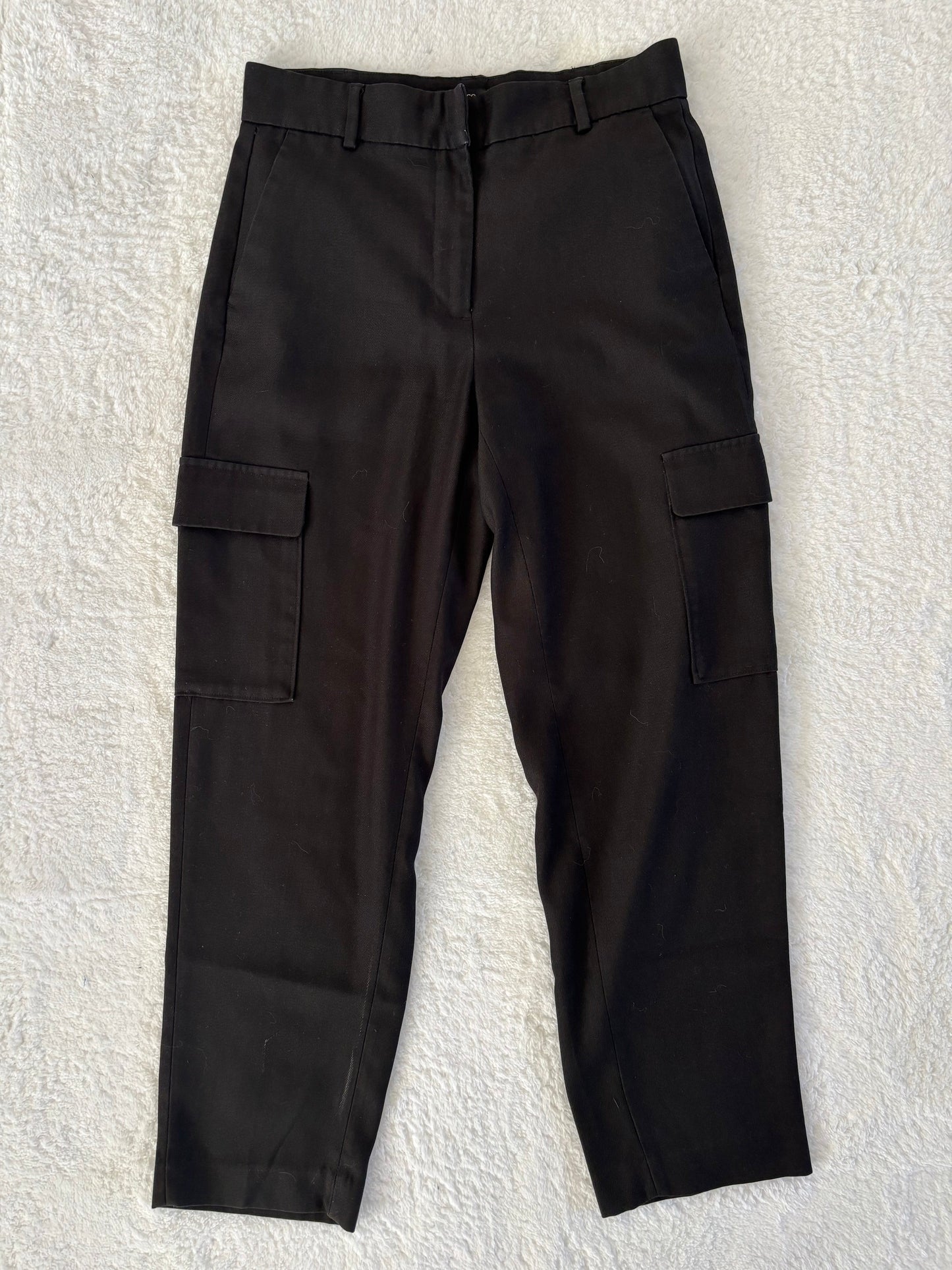 RW&Co Cargo Tapered Black Pants | 4 (O136L4)