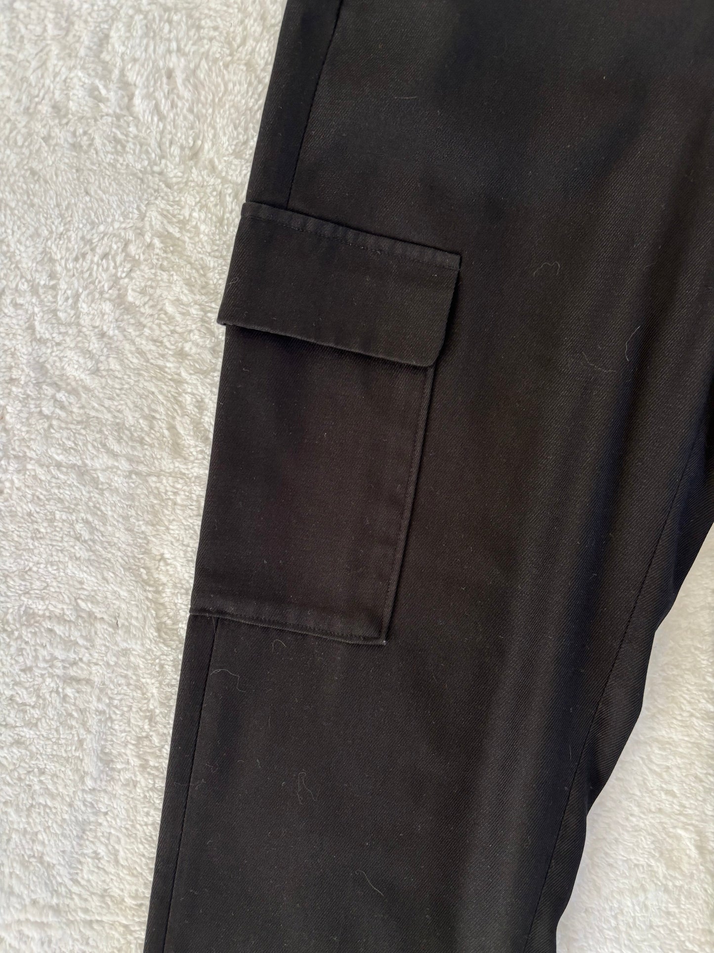 RW&Co Cargo Tapered Black Pants | 4 (O136L4)