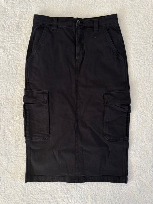 TNA Black Cargo Skirt | 4 (O37L4)