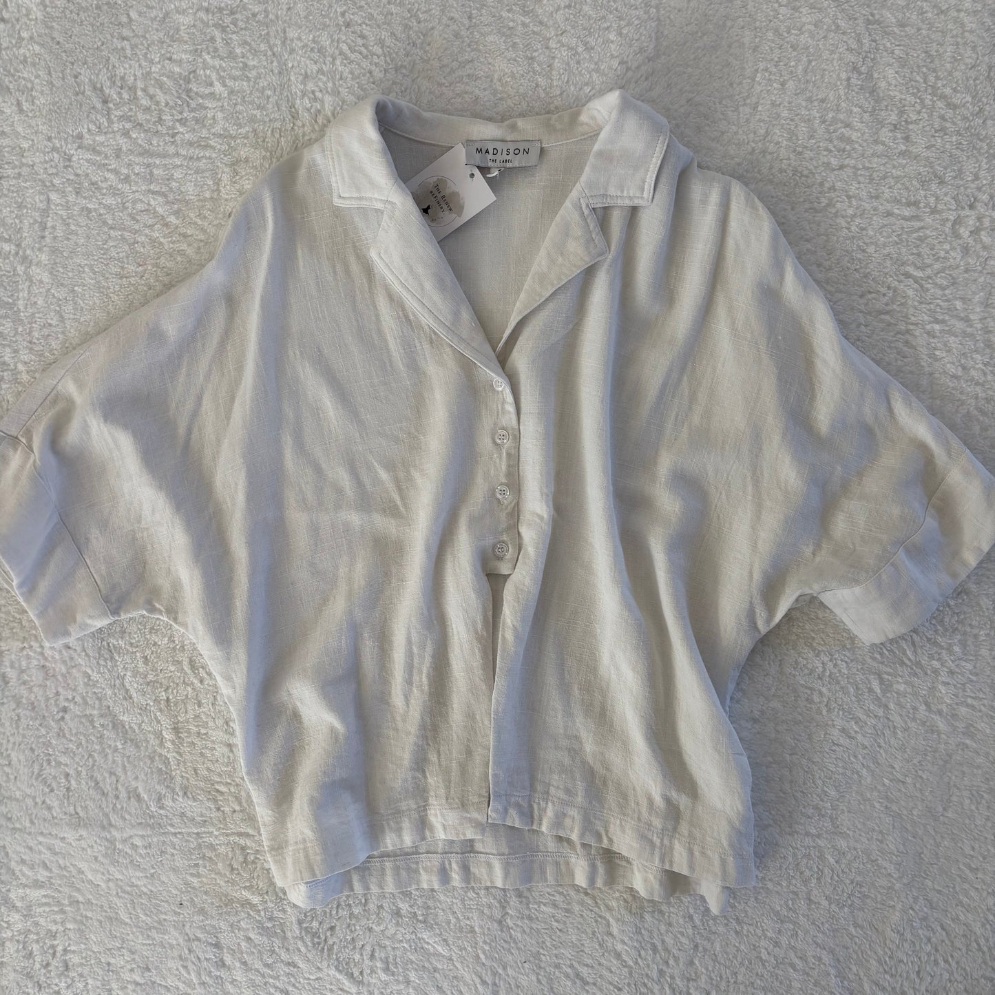 Madison the Label Linen Blend Top | Small