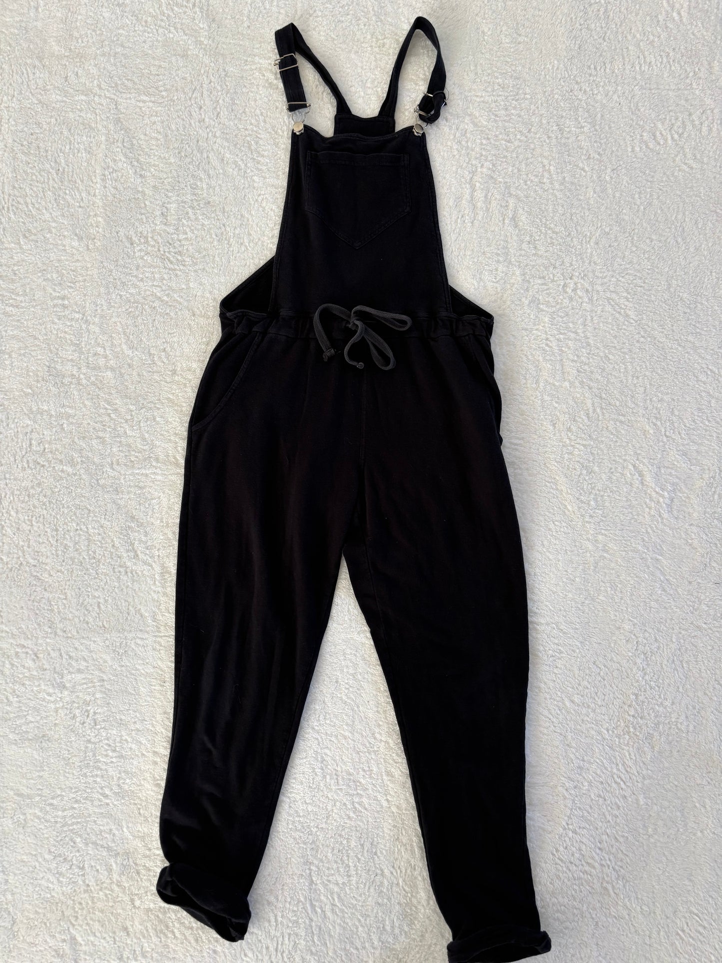 Pepper & Zoe Sweatpant Overalls (Tough Love) | XS Oversized (fit like small)