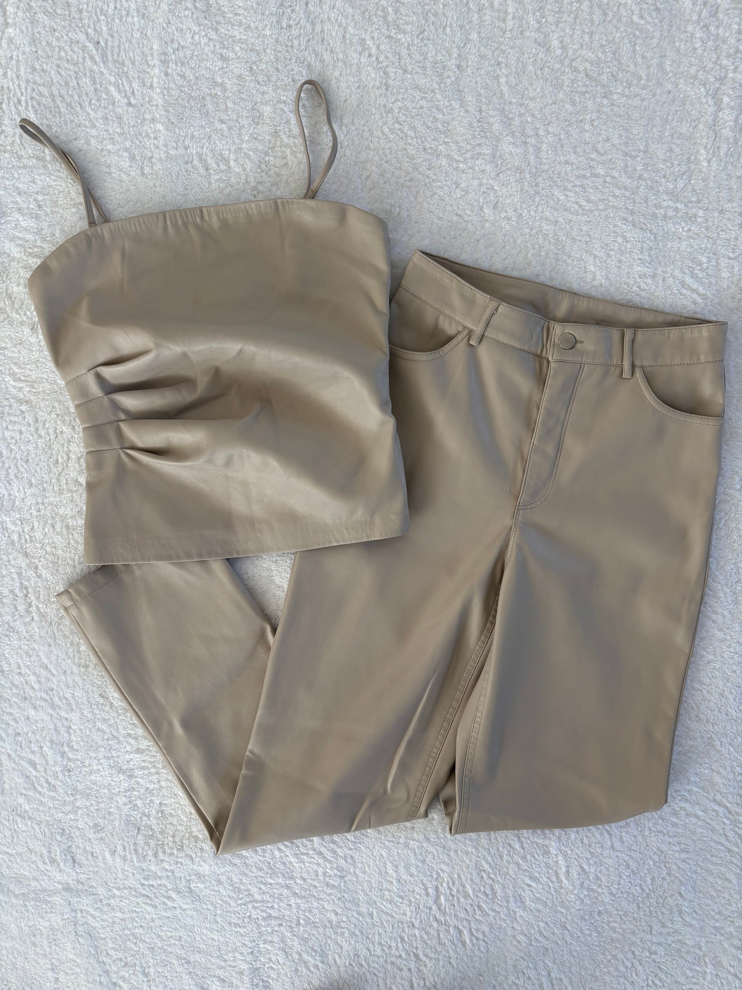 Dynamite Nude Faux Leather Set | Small (O28L4)