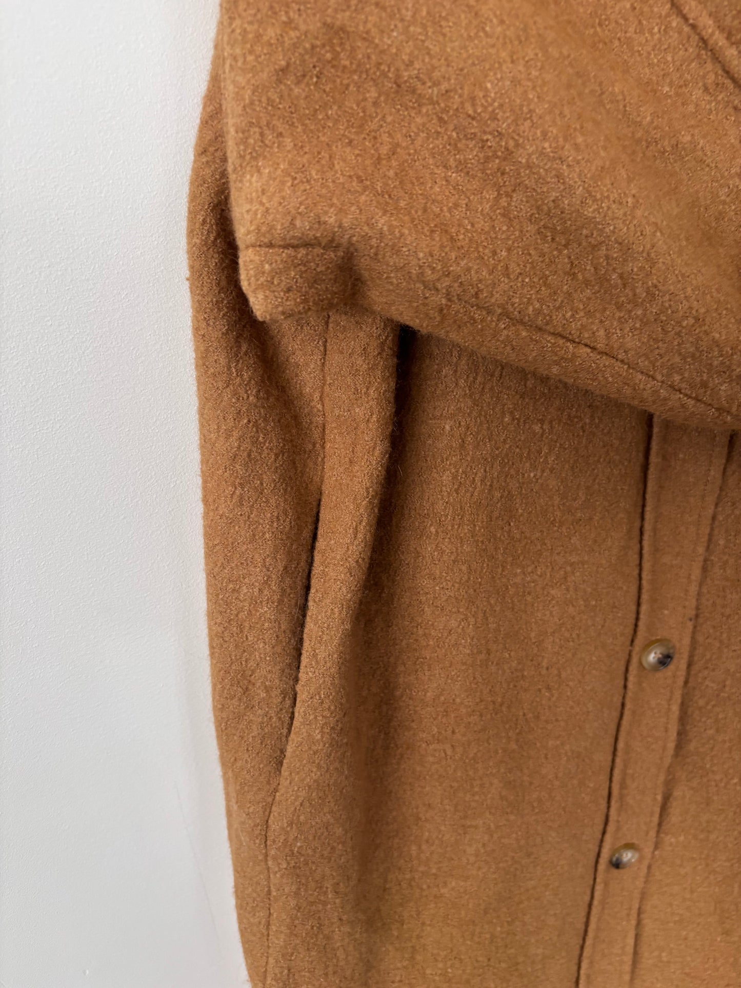 Oak & Fort Wool Jacket in Camel Colour | Sz Medium (oversized)