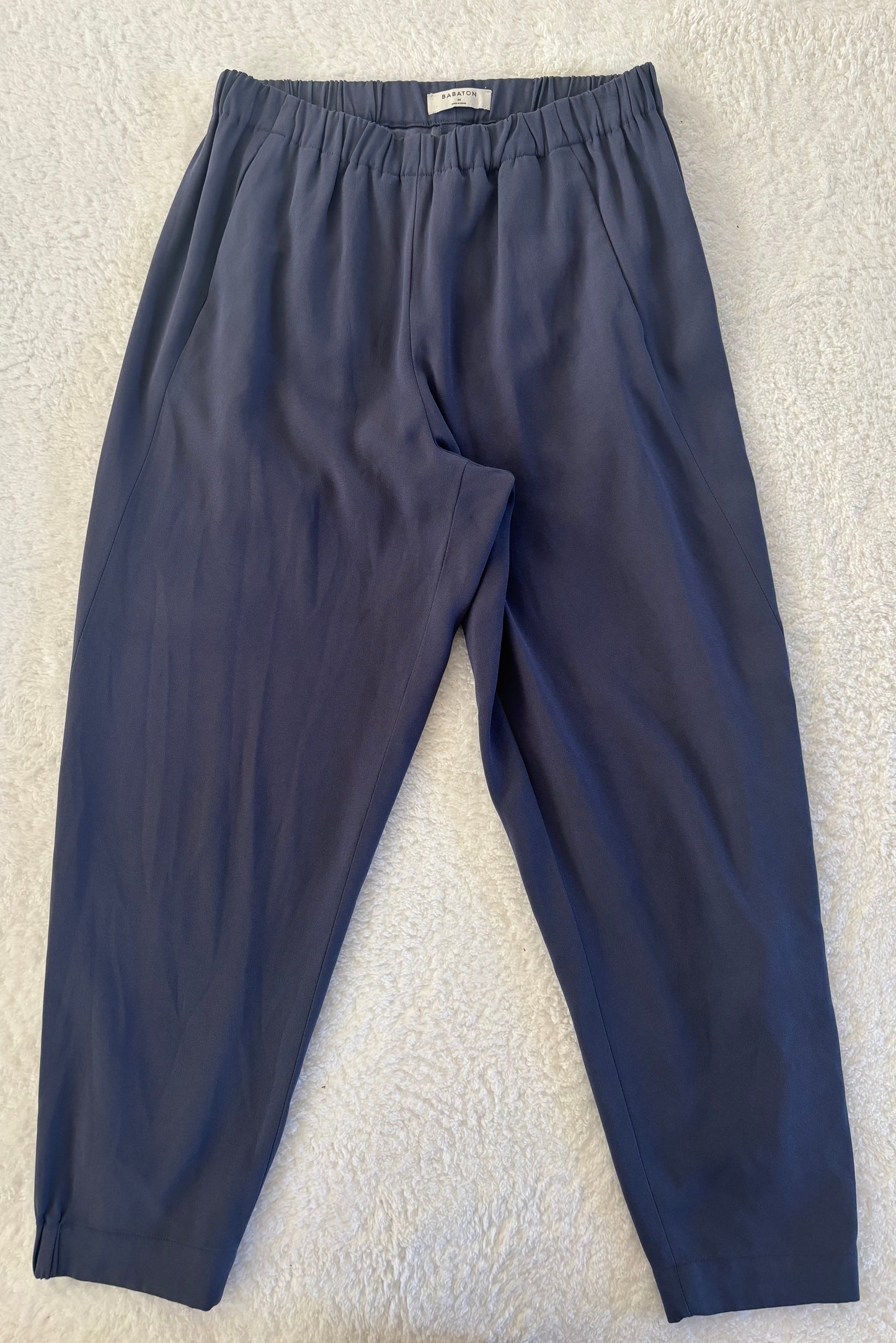 Babaton / Aritzia Navy Japanese Crepe Dexter Pant | Medium (O167B11)