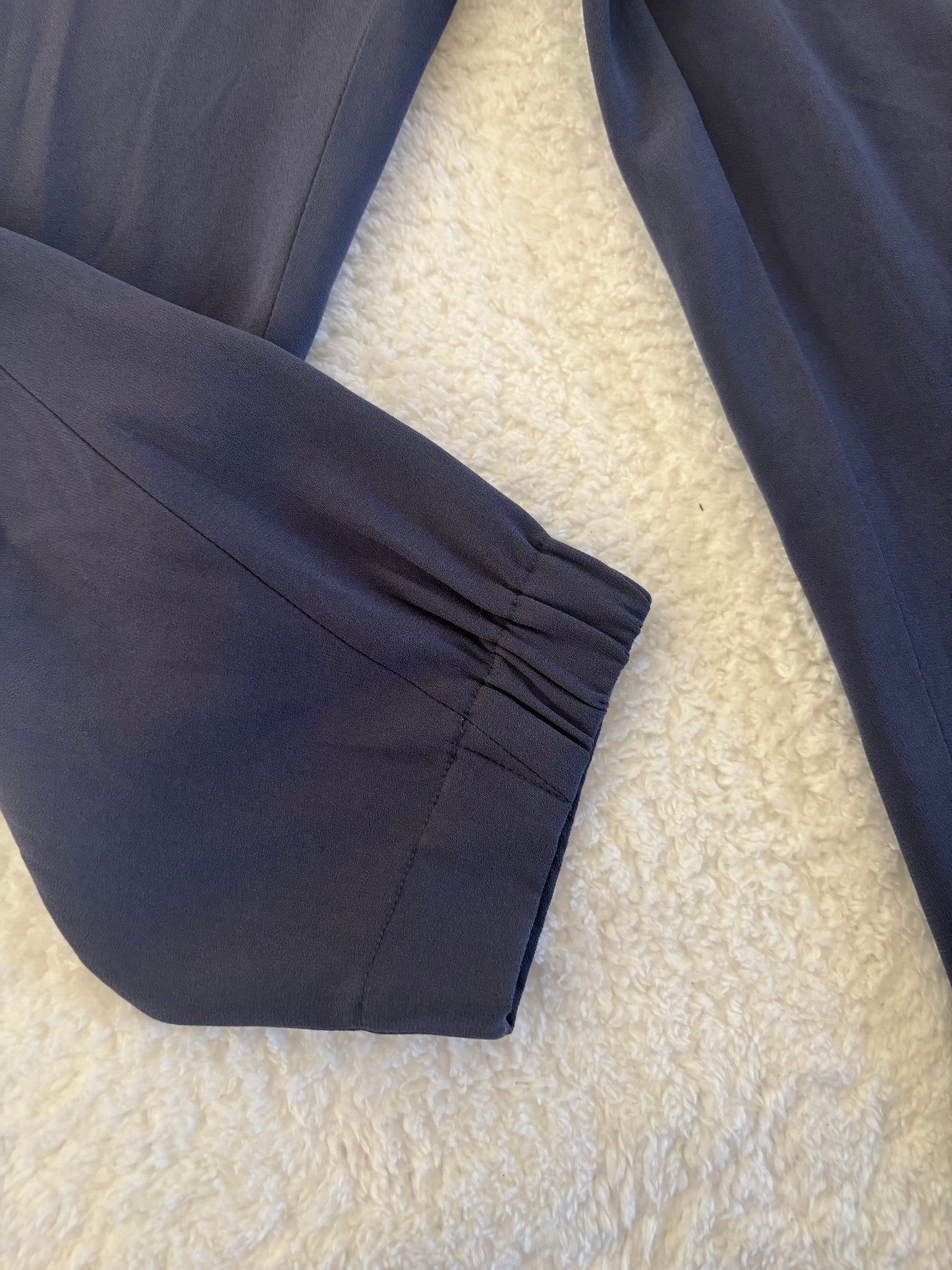 Babaton / Aritzia Navy Japanese Crepe Dexter Pant | Medium (O167B11)