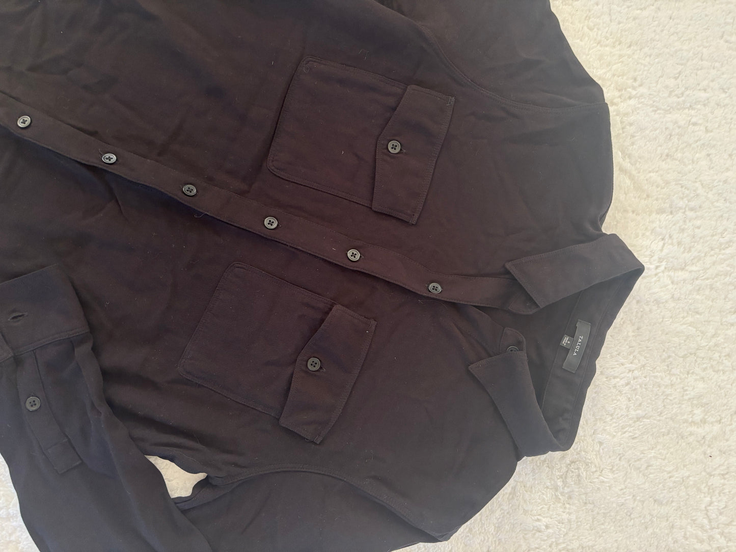 Talula / Aritzia Black Button Down | Small (O150B11)