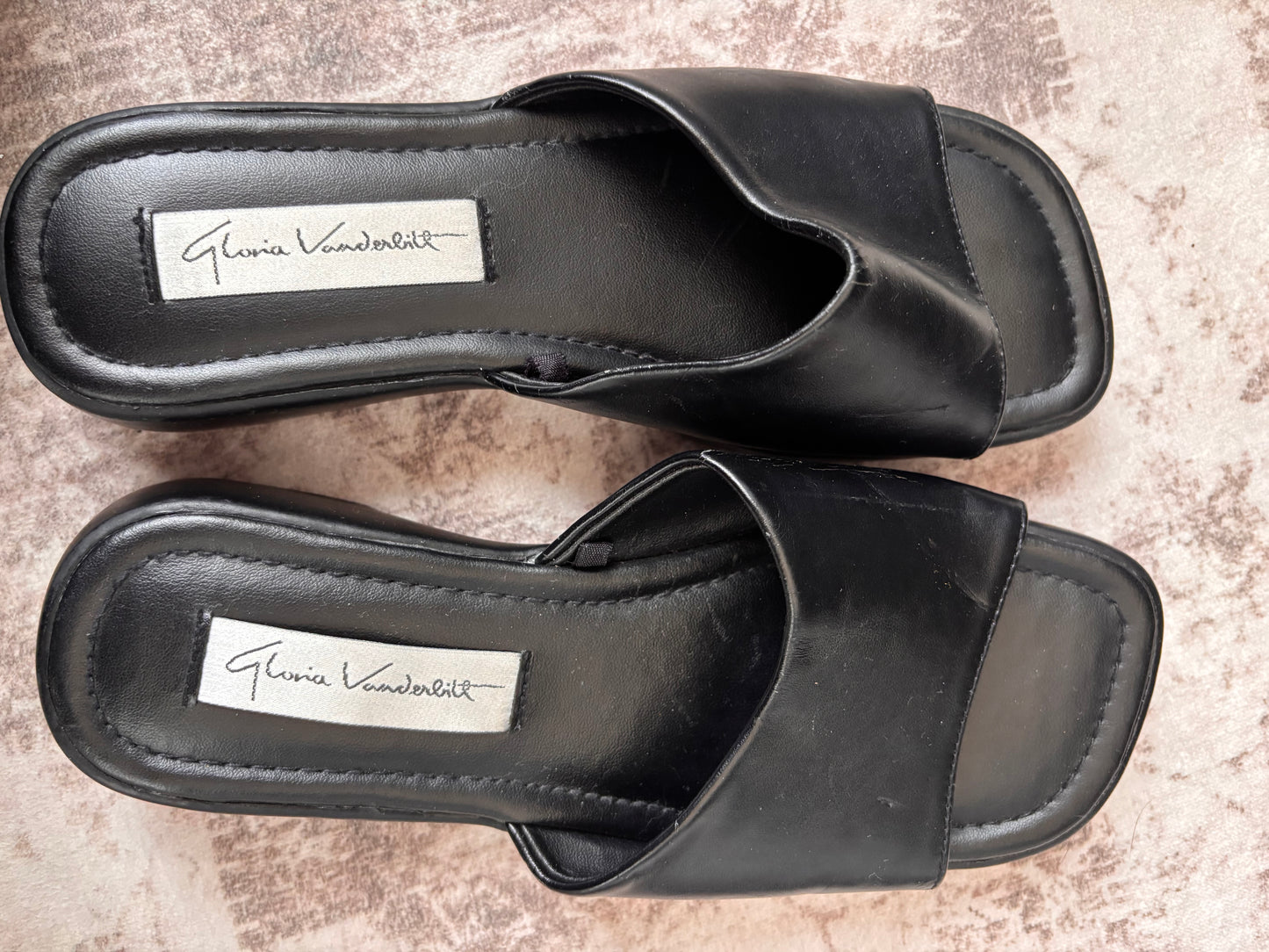Gloria Vanderbilt Vintage 90s Style Low Platform Sandals | Sz 7.5