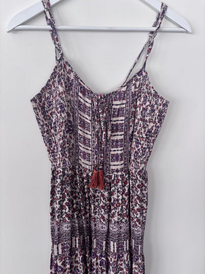 Eclipse Printed Tie Back Dress (flaw)  | Sz Large