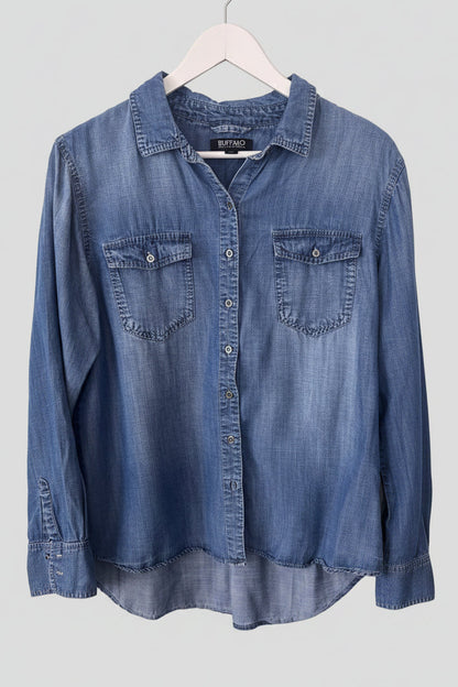 Buffalo Soft Denim Button Up LS | Sz Large