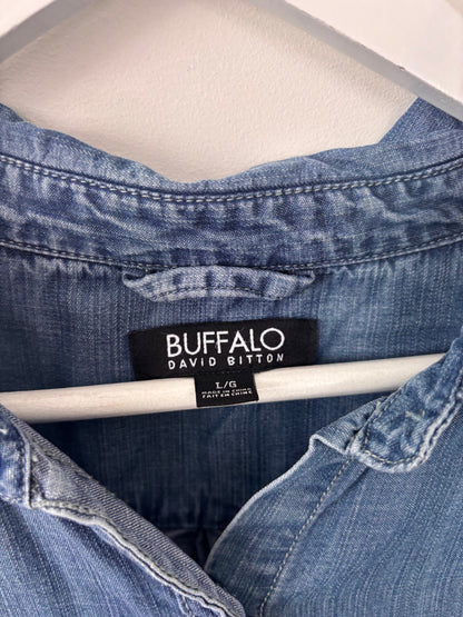 Buffalo Soft Denim Button Up LS | Sz Large