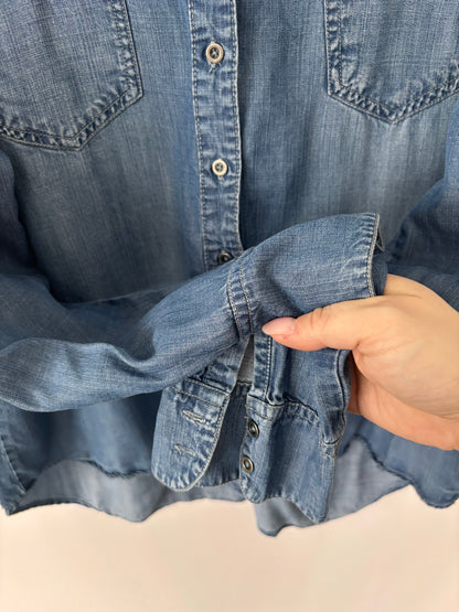 Buffalo Soft Denim Button Up LS | Sz Large