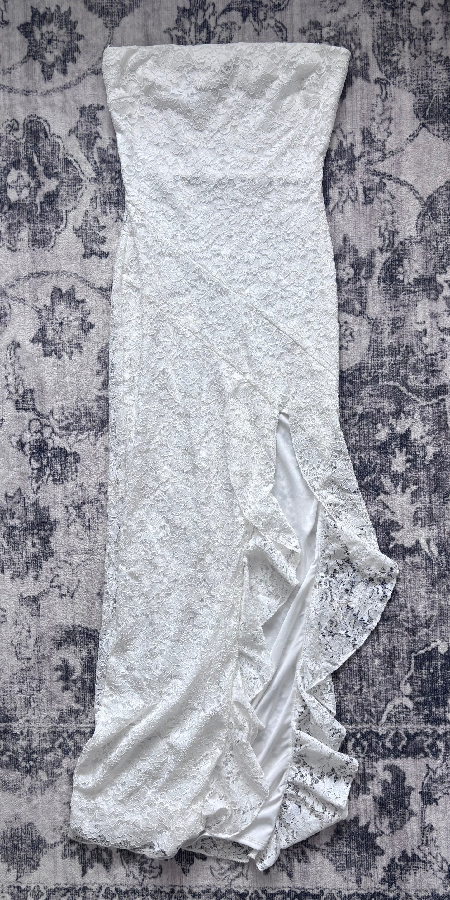 White Sleeveless Lace Dress NWT | Sz Medium