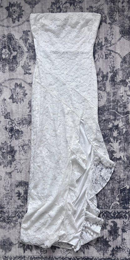 White Sleeveless Lace Dress NWT | Sz Medium