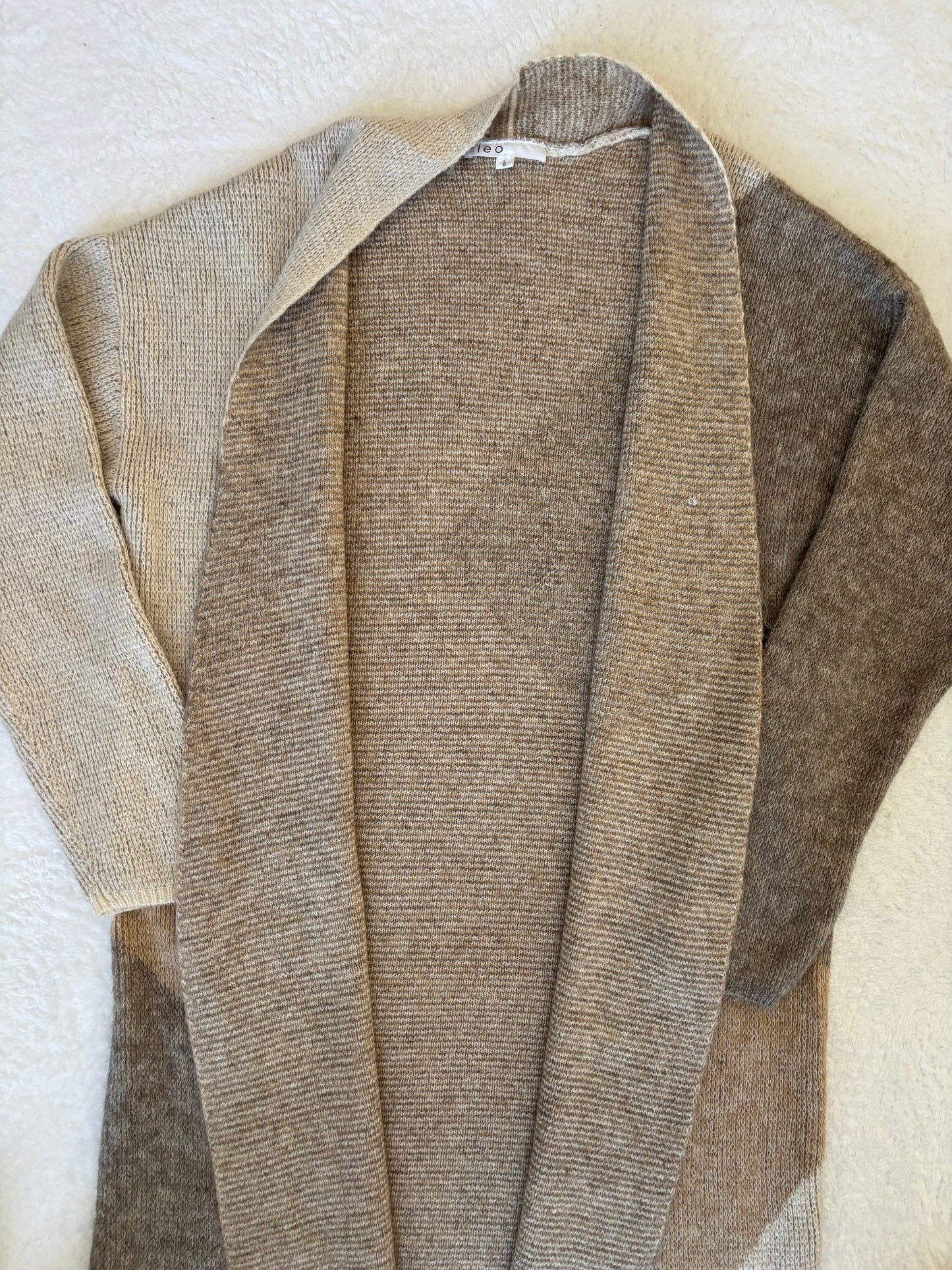 Cleo Multitone Long Cardigan | Large (O115P3)