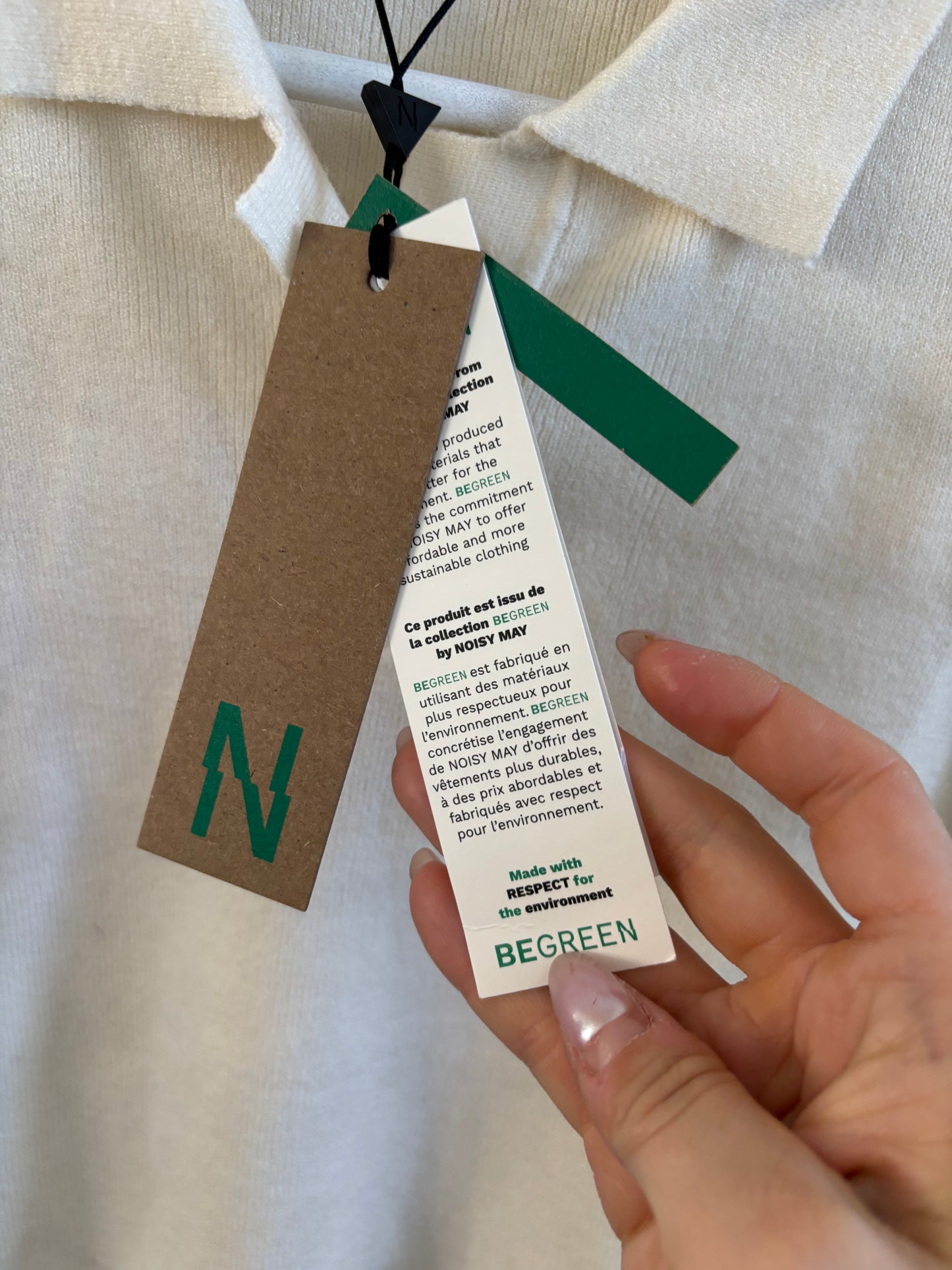 NWT Noisy May Soft Polo Shirt | Small (oversized M or L fit)(O108C1)