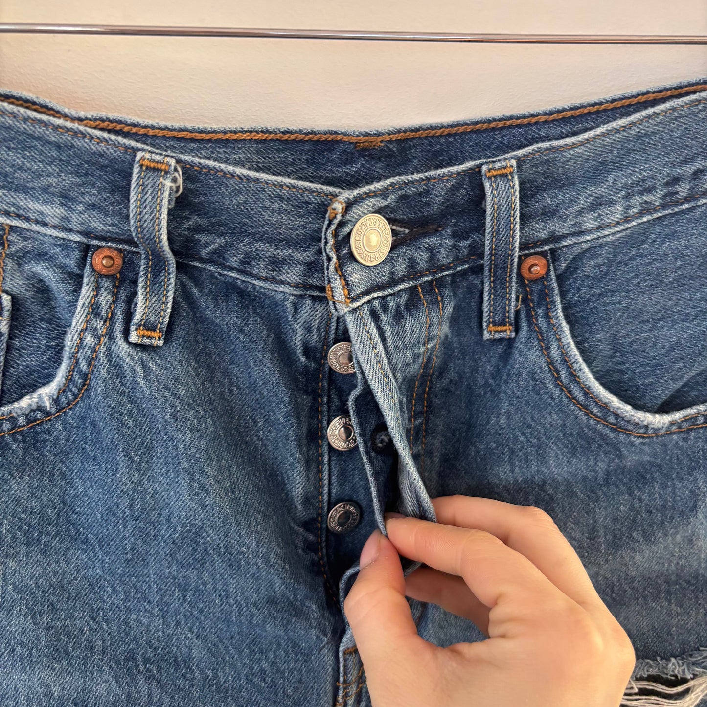 Levi's 501 HR Denim Shorts | Sz 28