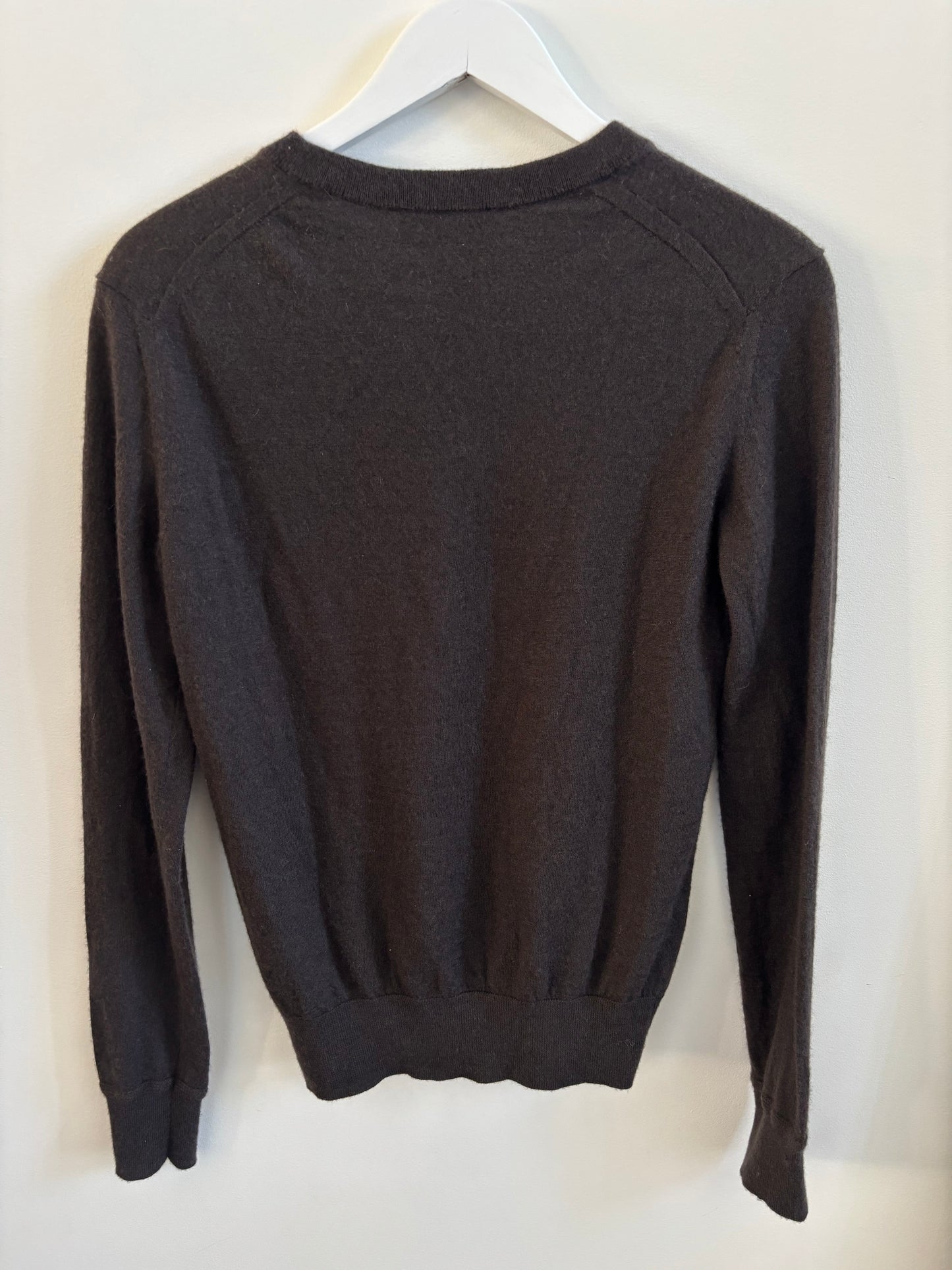 Buck Mason Brown/Black Cashmere Crewneck | Small (O107C1)