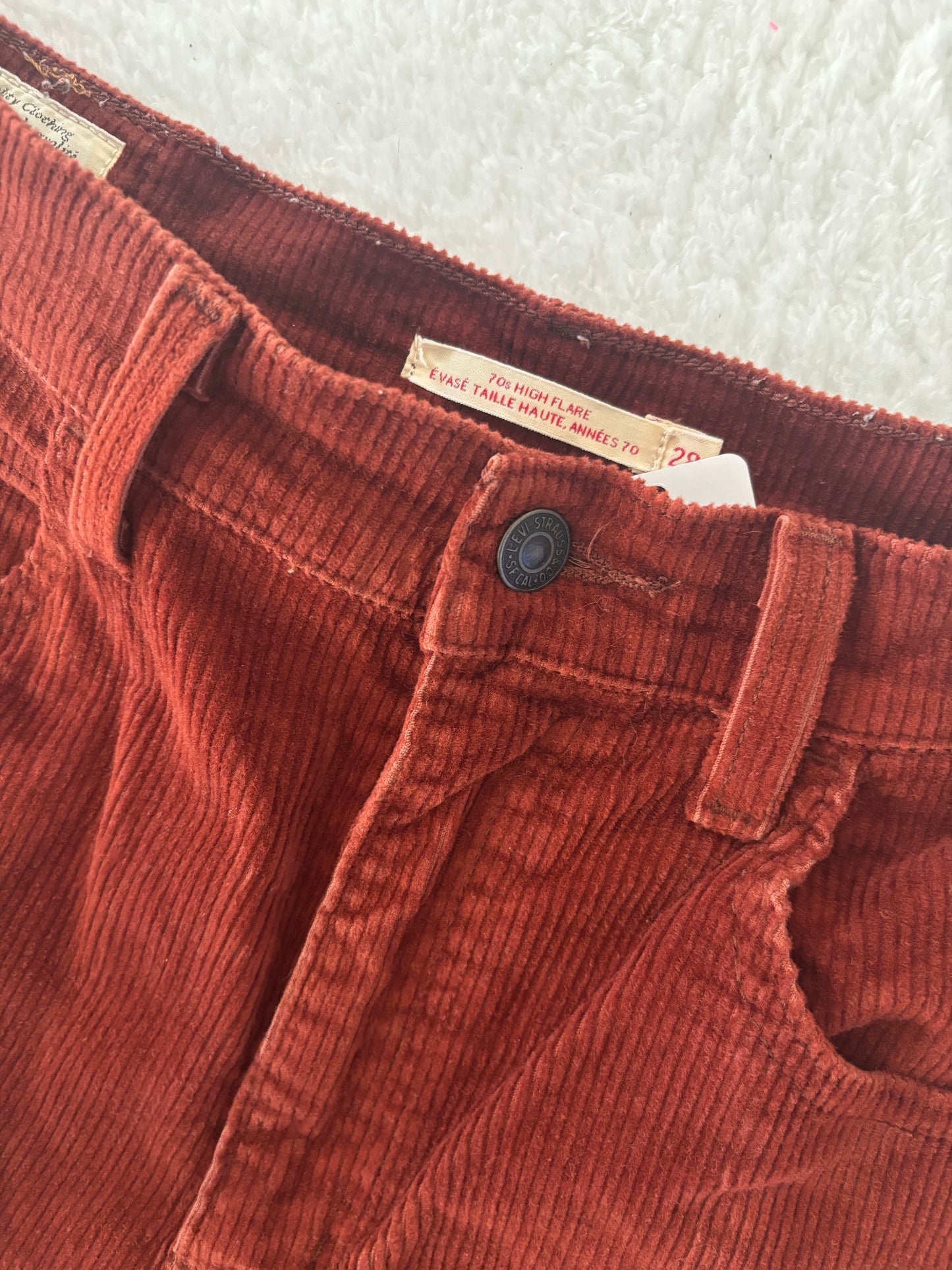 Levi's 70s High Flare Corduroy Pants | 28 (O72M10)