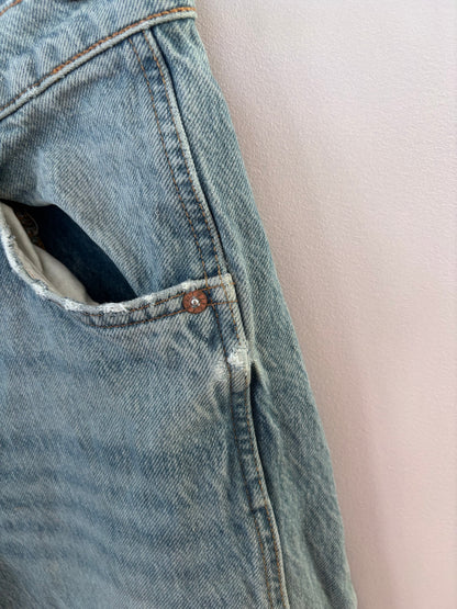 Free People Good Luck Barrel Jeans | Sz 25 (would fit 26)