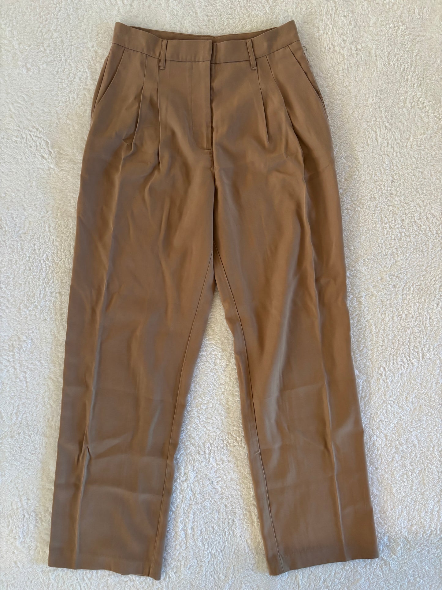NWT RD Style Camel Wide Leg Trousers | Medium (O169C1)