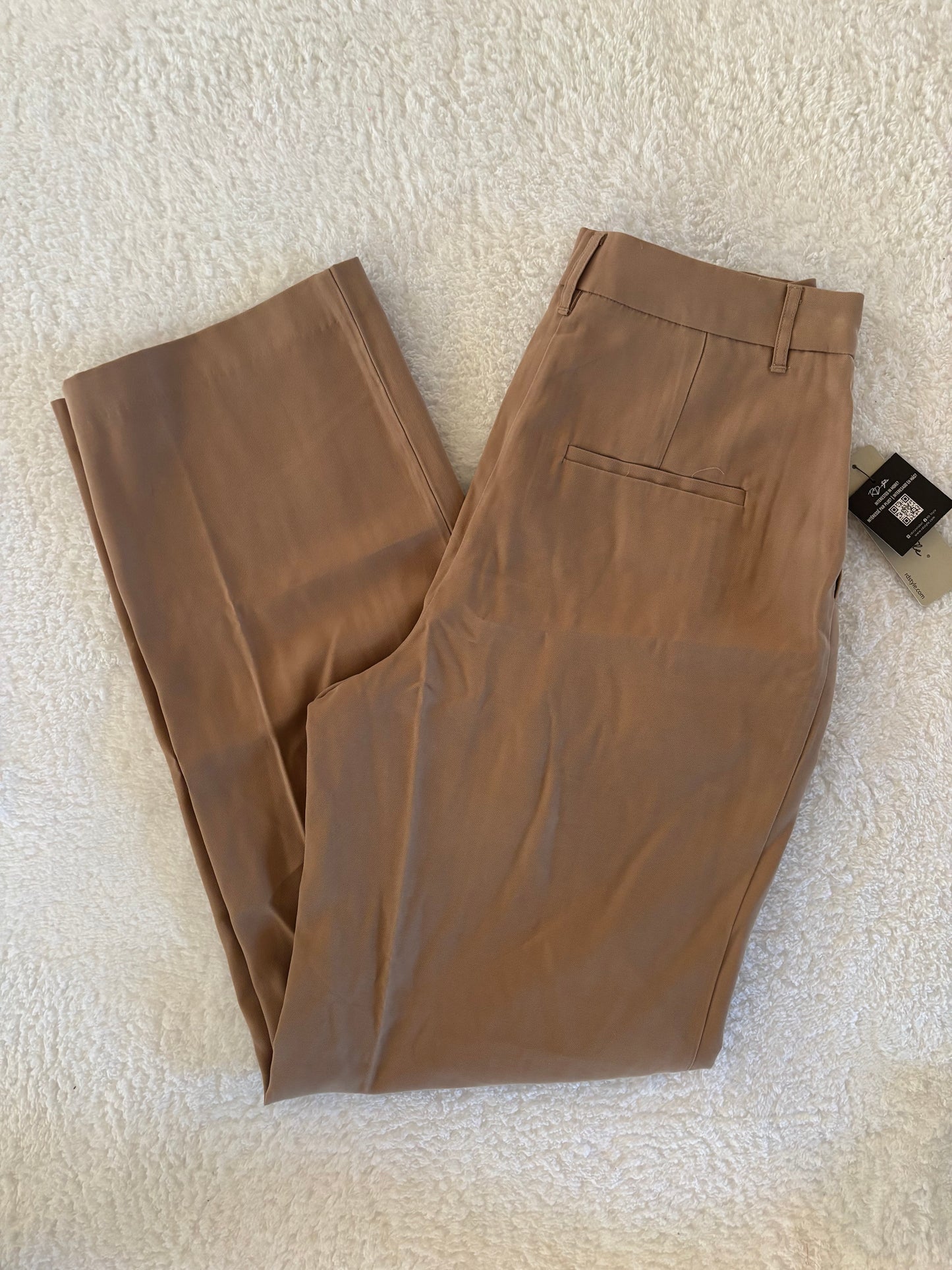 NWT RD Style Camel Wide Leg Trousers | Medium (O169C1)