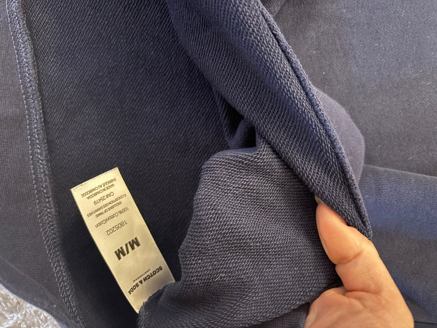 Scotch & Soda Navy Paris Cotton Crewneck  | Medium (O97P3)