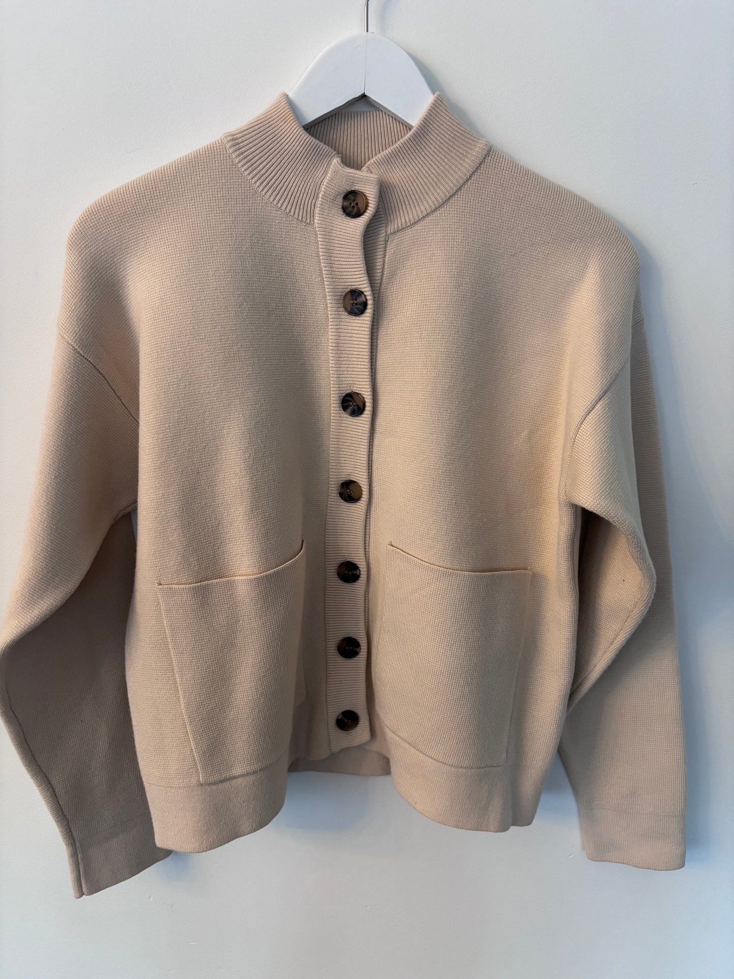 Kaffe High Collar Cardigan | Sz Small (J190C1)